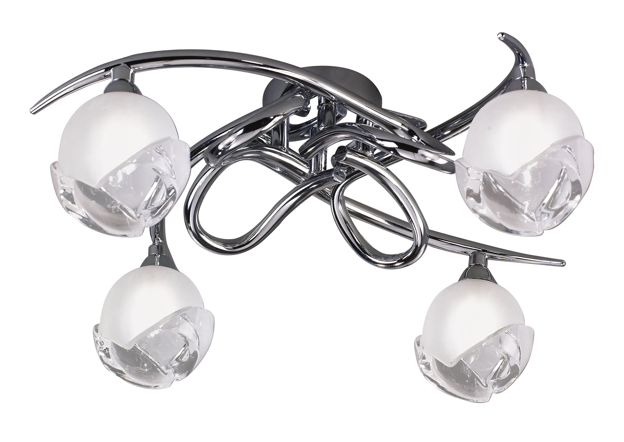 Fragma Polished Chrome Ceiling Lights Mantra Flush Fittings